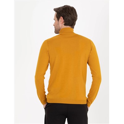 Safran Slim Fit Fisherman Shece Sheam Смешанный базовый вязаный свитер