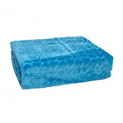 Плед EVLEN Super Soft СЕРДЦЕ 180*240 в коробке п/э Р 945 голубой (Акция)