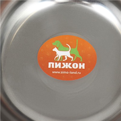 Миска металлическая эконом, 0,7 л, 19 х 5 см