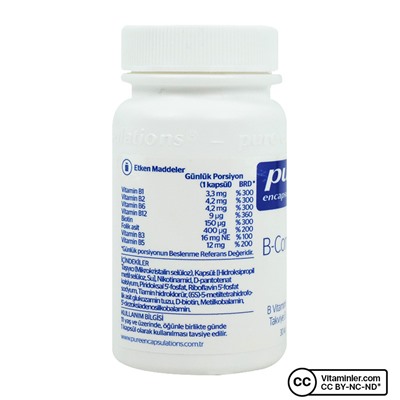 Pure Encapsulations B-комплекс 30 капсул