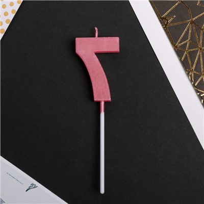 Свеча для торта, цифра «7», 11,5 х 2,3 см