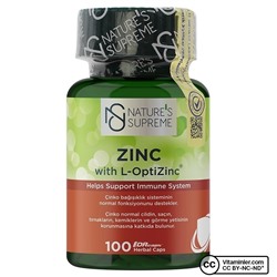 Nature's Supreme Zinc 15 мг 100 капсул