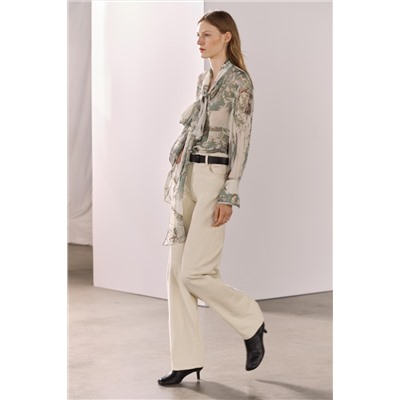 JEANS ZW COLLECTION WIDE LEG TIRO ALTO
