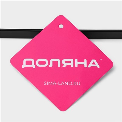 Держатель для бумажных полотенец подвесной Доляна, 26×1,5×12 см, чёрный