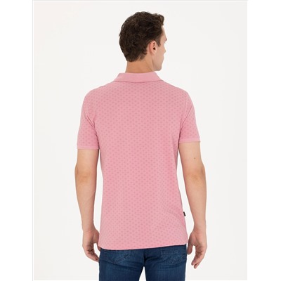 Pink Slim Fit Polo Yaka T -For