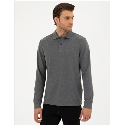 Anthracit melanj Slim Fit Basic Whothirt