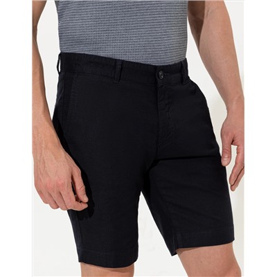 Бермудские шорты с темно -синим Slim Fit Bermud