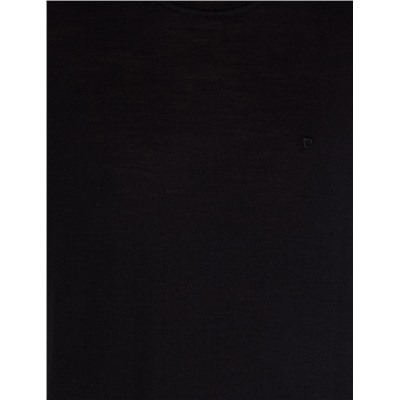 Black Slim Fit Bicycle Neck Sheam Смешанный базовый вязаный свитер