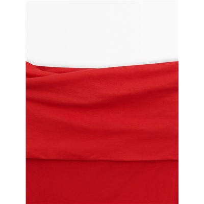 Knit top with draped detail