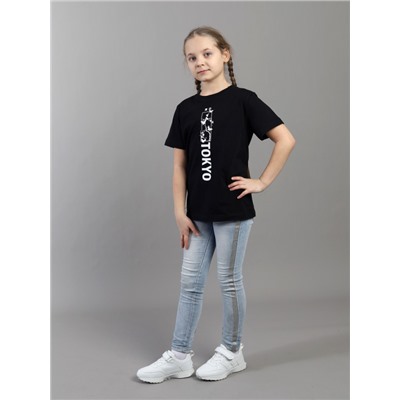 HSJG 64058-22K Футболка для девочки,черный