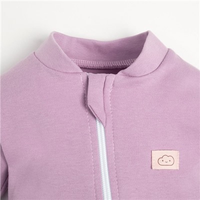 Комбинезон на молнии Крошка Я BASIC LINE, рост 86-92 см, розовый