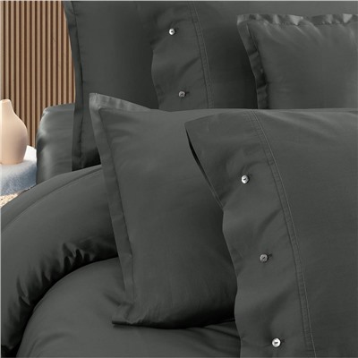 Постельное белье Sarev (300 tc) сатин семейный N381 MONOCHROME v9/Dark Gray