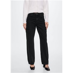 Jeans cargo bolsillos -  Mujer | MANGO OUTLET España