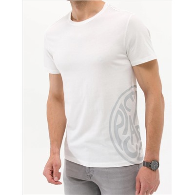 Ekru Slim Fit Printed Bike Bike T -For