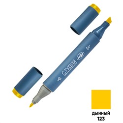 Маркер двусторонний для скетчинга Гамма "Студия", дынный, корпус трехгранный, пулевид./клиновид. наконечники