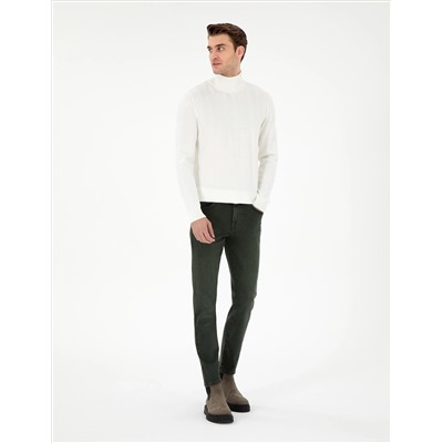Ekru Slim Fit Fishman Fisherman Sece Sheam Смешанный трикотажный свитер