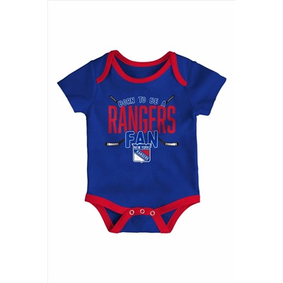 Fanatics Blue NHL New York Rangers 3 Piece Game Time Creeper Set