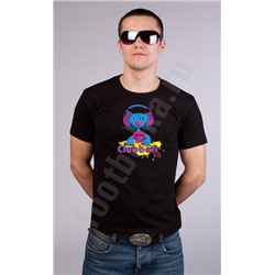 Футболка "Clubber Cat" светится в УФ