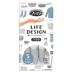 ST Виниловые перчатки "Family Life Design" (тонкие без внутреннего покрытия с уплотнением на кончиках пальцев + противовирусная защита) РАЗМЕР S, 1 пара / 240