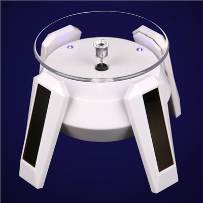 STN011-2 Вращающийся дисплей UFO на солн.батареях с подсветкой 13,5х8,5см белый