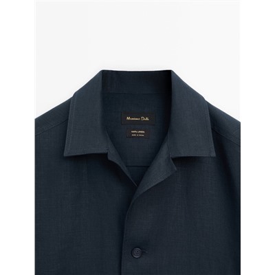 Sobrecamisa 100% lino bolsillos
