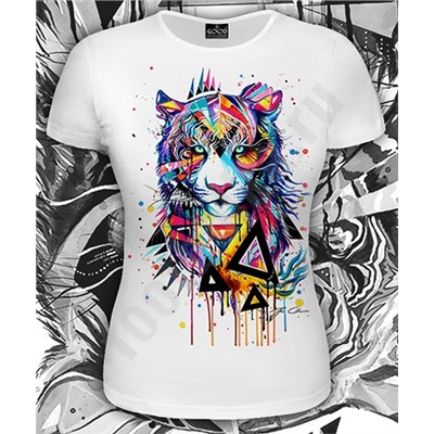 Футболка good женская "Rainbow Tiger" арт 35-2640