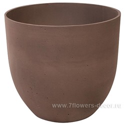 Кашпо файберстоун Nobilis Marco "Brown Jare", D29хH27 см