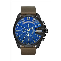 Reloj de cuarzo de piel - Marrón y negro