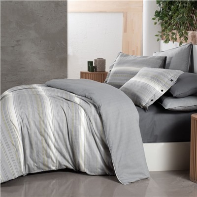 Постельное белье Sarevfancy poplin 1.5 сп. N193 Greta v1/Gri
