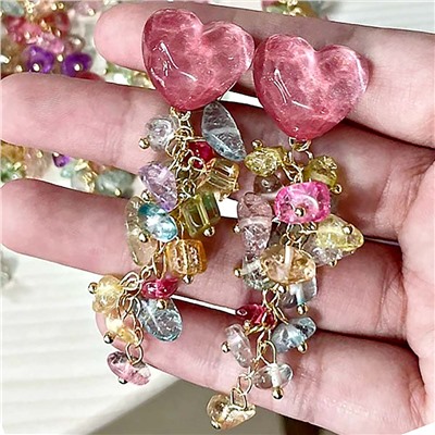 Серьги длинные на гвоздиках арт. 13 0838 (id 265051)