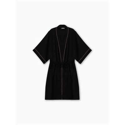 Халат женский KAFTAN Leo black collection, размер 48-50, чёрный