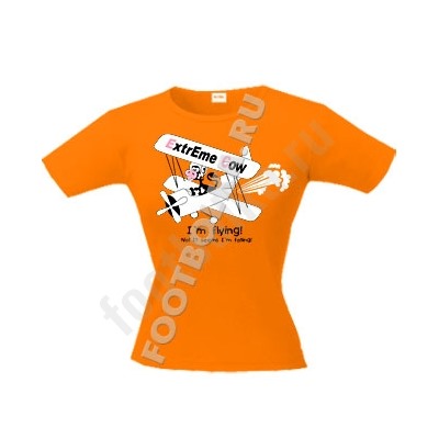 Футболка "I m flying" серия extreme cow