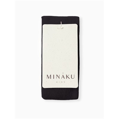 Колготки детские с лямками MINAKU, рост 74-80 см, чёрные
