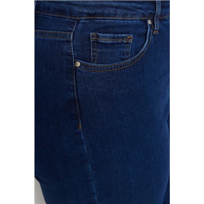 Индиго высокая талия комфорт испанский папсовый вспышка Flare Fit Jeans TBBAW23JE00001