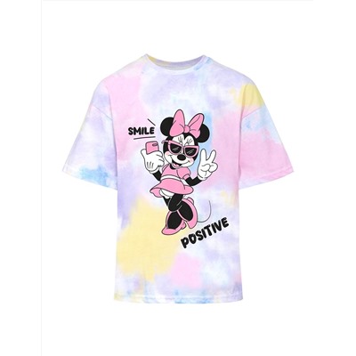 Футболка детская KETMIN МАЙАМИ MINNIE POSITIVE цв.Тай Дай Неон