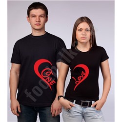 Футболки для двоих "One love"
