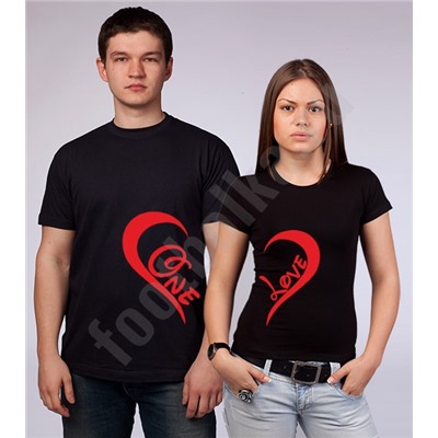 Футболки для двоих "One love"