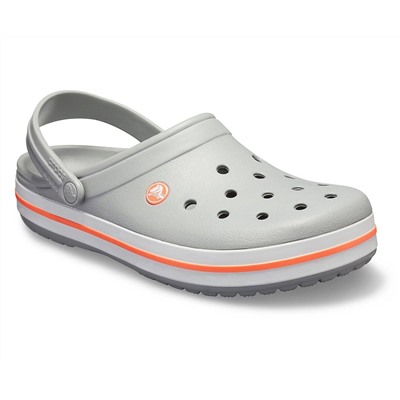 Crocband Clog Light Grey/Bright Coral