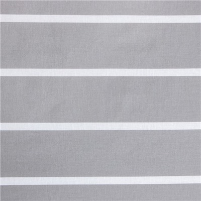 Простыня на резинке Этель 160х200х25 см "Gray stripes", 100% хлопок, поплин, 125 гр/м2