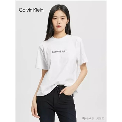 Базовая женская белая футболка  💋Calvi*n Klei*n, оригинал, экспортный магазин