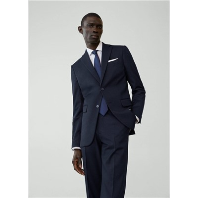 Americana traje regular fit microestructura -  Hombre | MANGO OUTLET España