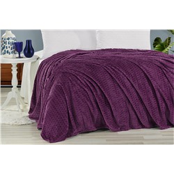 Плед KARVEN Super Soft MELINDA 200*220 п/э евро Р 942 фиолетовый (Акция).