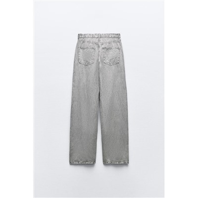 PANTALÓN FLUIDO ANCHO EFECTO DENIM