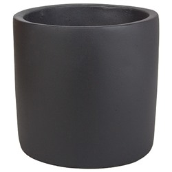 Кашпо Nobilis Marco "Stone graphite Cylinder" (файберклэй), D15хH15 см