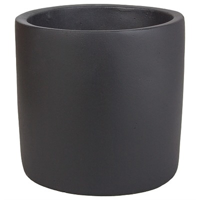 Кашпо Nobilis Marco "Stone graphite Cylinder" (файберклэй), D15хH15 см