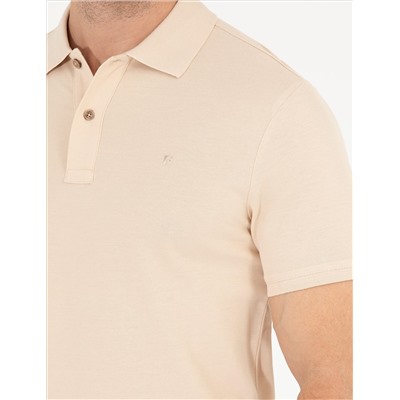 Бежевая тонкая подсадка Polo yaka basic t -красавица