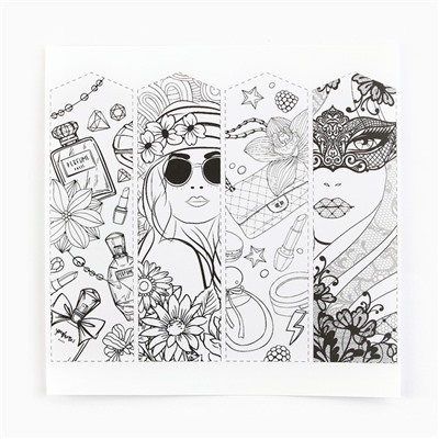Раскраска - антистресс, альбом Fashion, 20 стр.