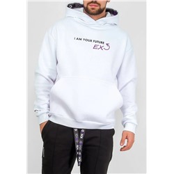 Толстовка длинный рукав unisex KNND KU-H-013(белый)-P