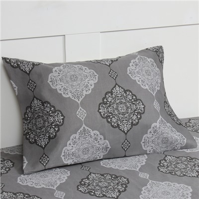 Постельное бельё 2 сп Экономь и Я Monogram, 173х215см, 175х214см, 50х70см-2шт, микрофибра, 60г/м2