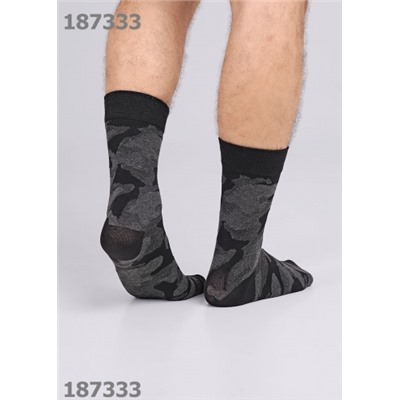 CLEVER Носки муж.К3426 23Ф хл+эл